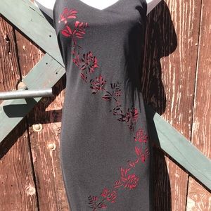 Blondie Nites Juniors Laser Cut Rose Evening Gown